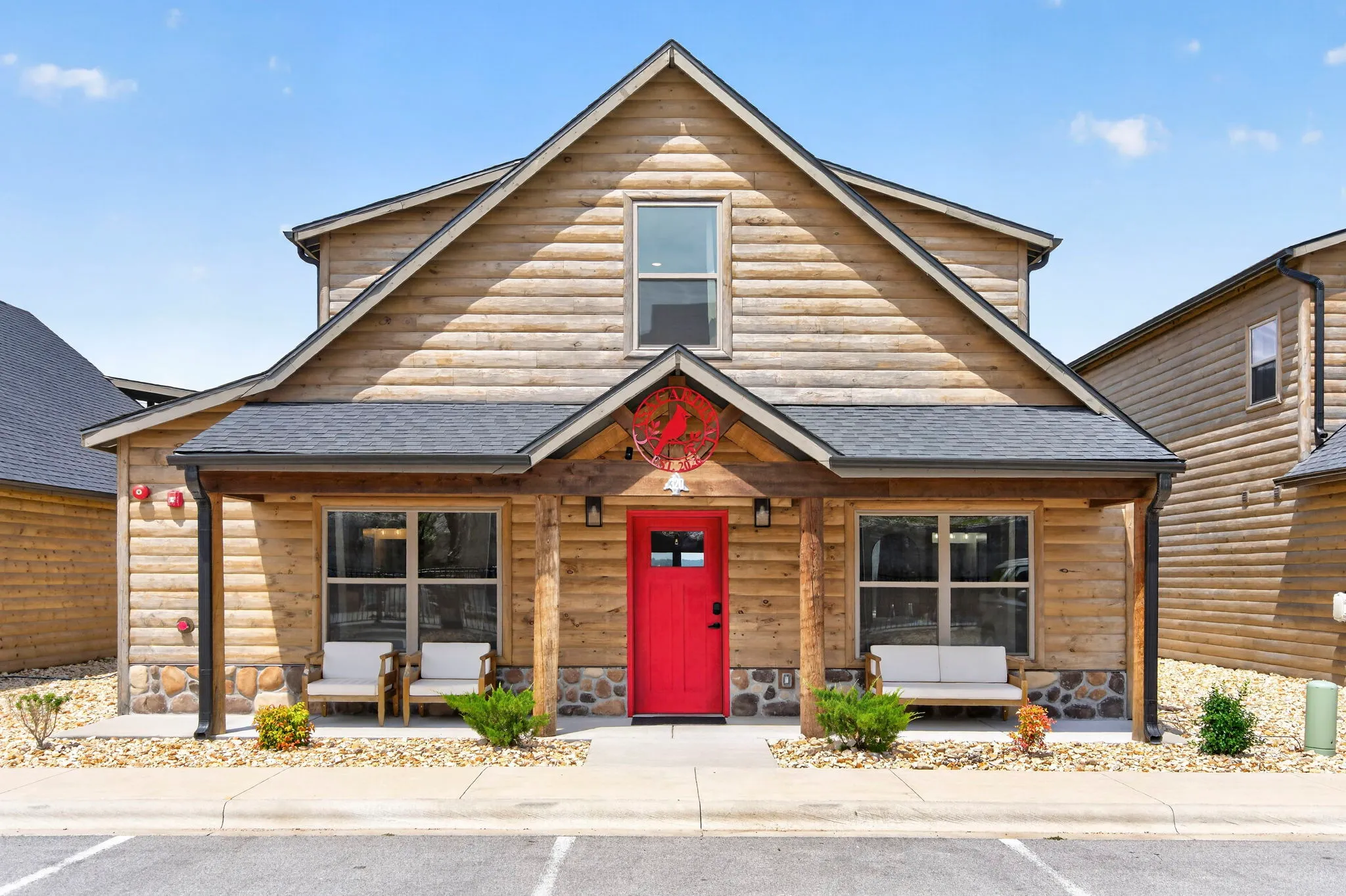 Casa Cardinal exterior by day — welcoming front entry