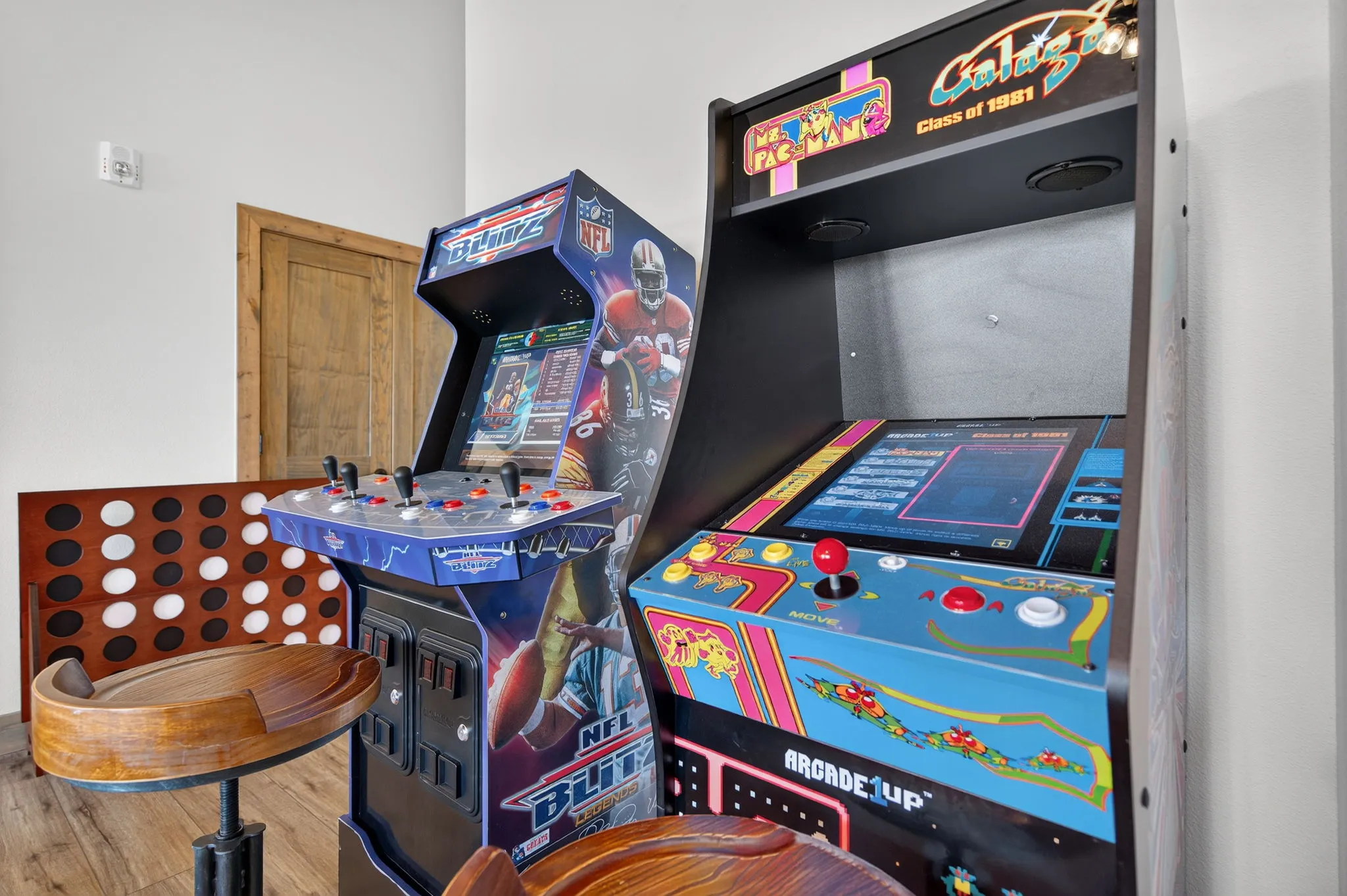 Game room with arcade and entertainment
