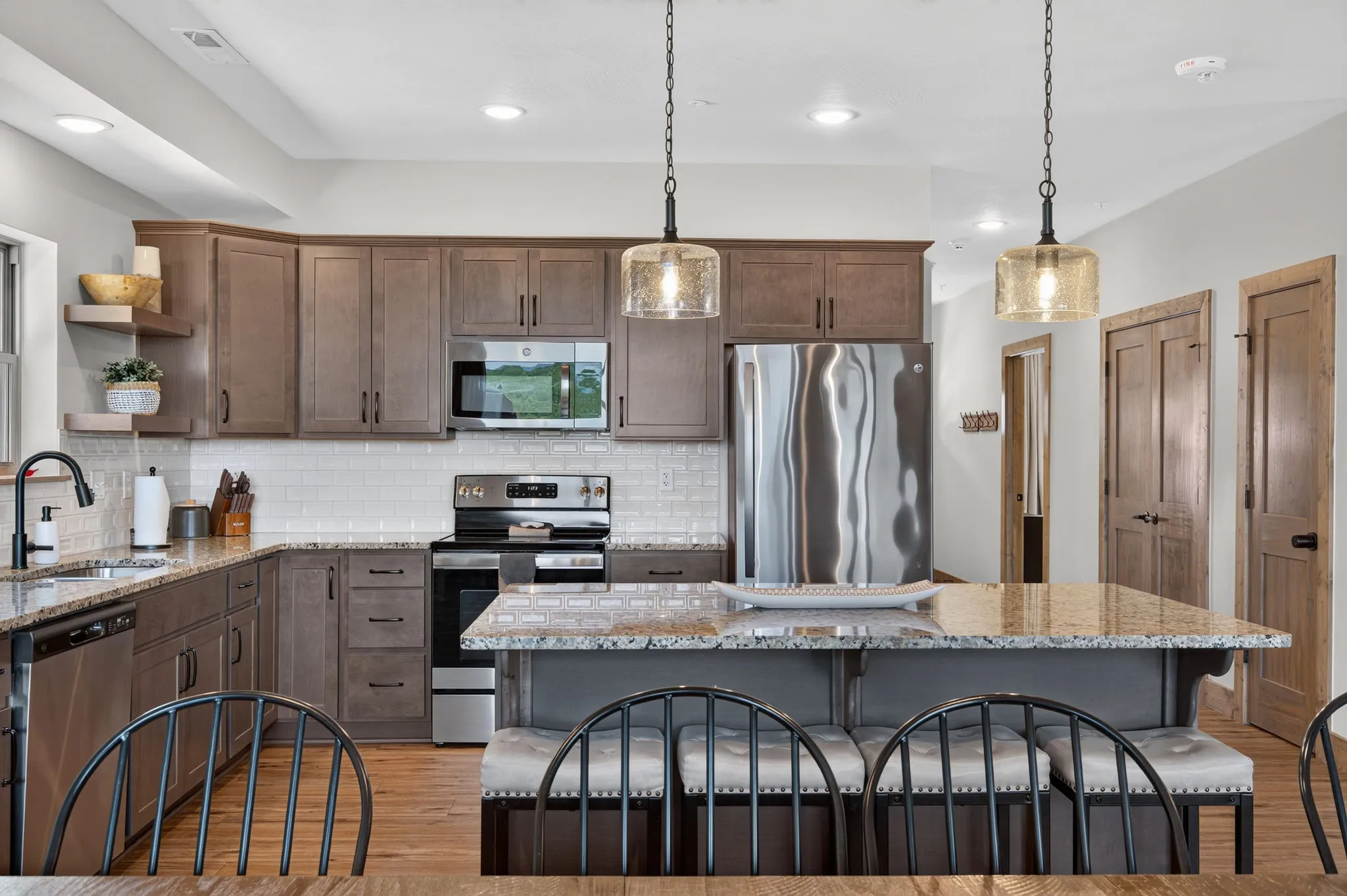 Kitchen viewed from the dining area