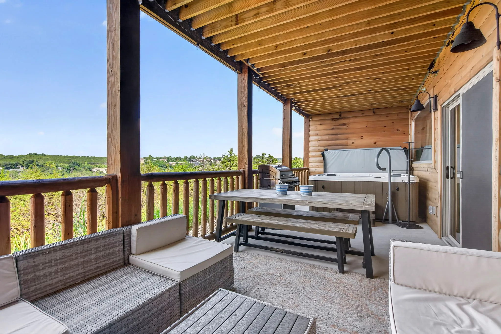 Multi-level patio and outdoor living space